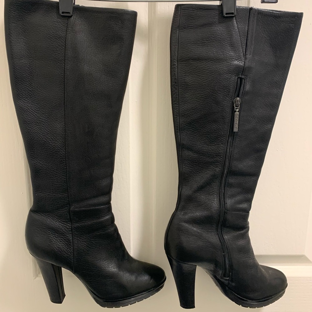 Knee high leather boots